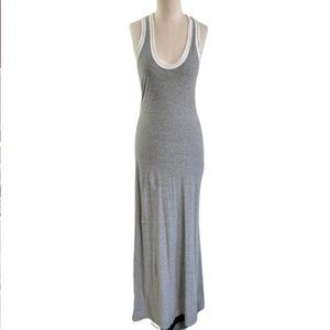 James Perse Space Grey Racerback Maxi Dress